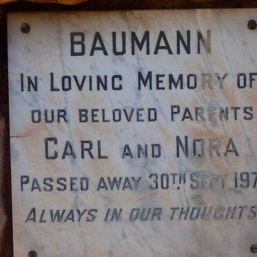 BAUMANN Carl -1971 &amp; Nora -1971