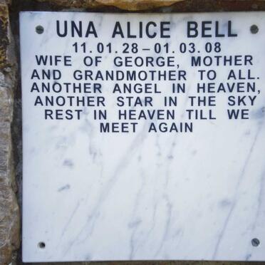 BELL Una Alice 1928-2008