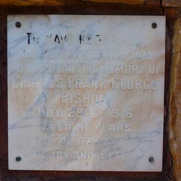 BISHOP Charles Frank George -1976