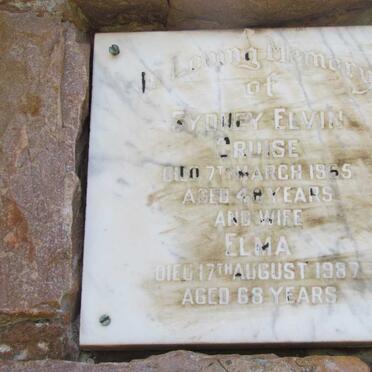 CRUISE Sydney Elvin -1965 &amp; Elma -1987 