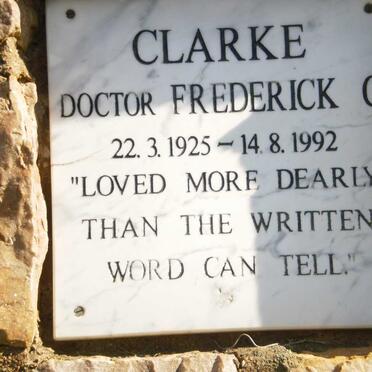 CLARKE Frederick C. 1925-1992