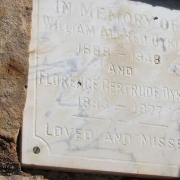 DYKINS William Alfred 1888-1948 &amp; Florence Gertrude 1893-1977