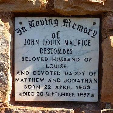 DESTOMBES John Louis Maurice 1953-1987