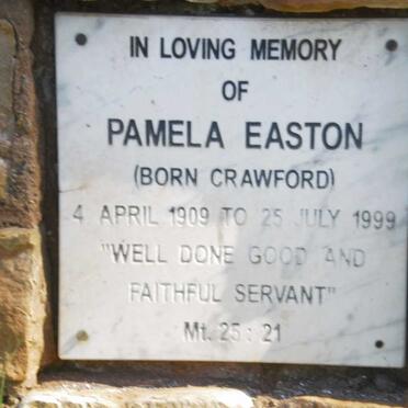 EASTON Pamela nee CRAWFORD 1909-1999