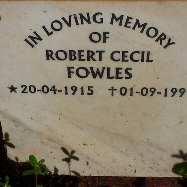 FOWLES Robert Cecil 1915-1999