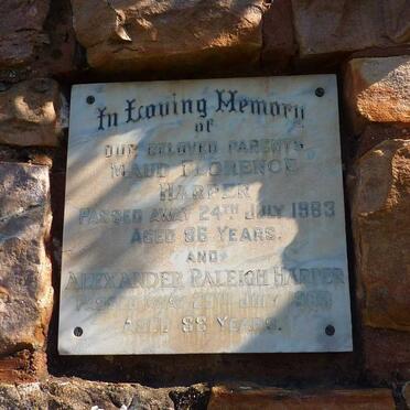 HARPER Alexander Raleigh -198? &amp; Maud Florence -1963