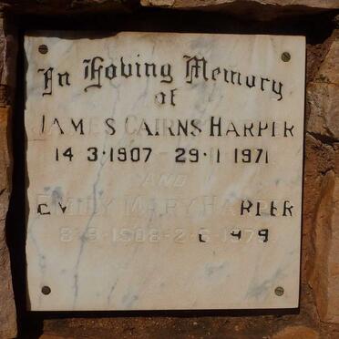 HARPER James Cairns 1907-1971 &amp; Emily Mary 1906-1979