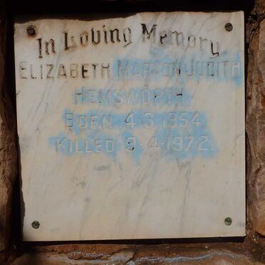 HEMSWORTH Elizabeth Marion Judith 1954-1972