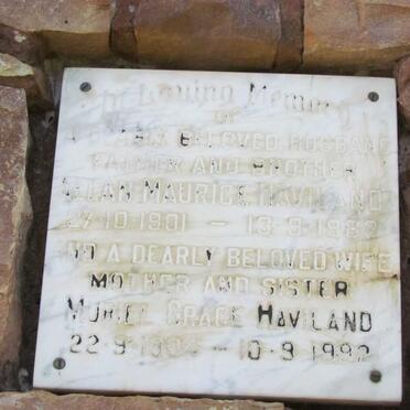 HAVILAND Allan Maurice 1901-1983 &amp; Muriel Grace 1904-1992