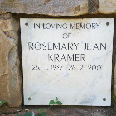 KRAMER Rosemary Jean 1937-2001