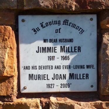 MILLER Jimmie 1917-1986 &amp; Muriel Joan 1927-2009