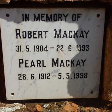 MACKAY Robert 1904-1993 &amp; Pearl 1912-1998