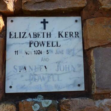 POWELL Stanley John 1921-1973 &amp; Elizabeth Kerr 1924-1972