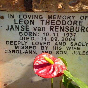 RENSBURG Leon Theodore, Janse van 1937-2009