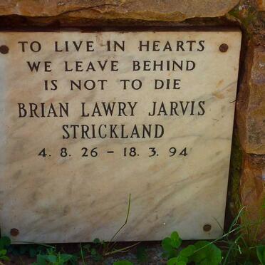 STRICKLAND Brian Lawry Jarvis 1926-1994