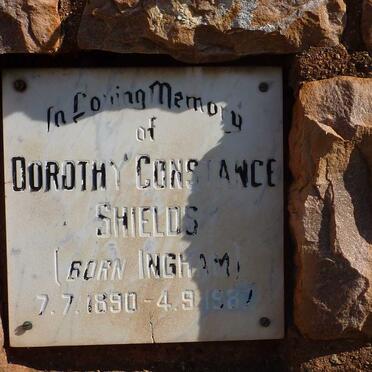 SHIELDS Dorothy Constance nee INGRAM 1890-1987