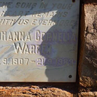 WARREN Johanna Cornelia 1907-1989