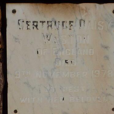 WESTON Gertrude Daisy -1972