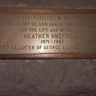 ANDERSON Heather 1971-1983