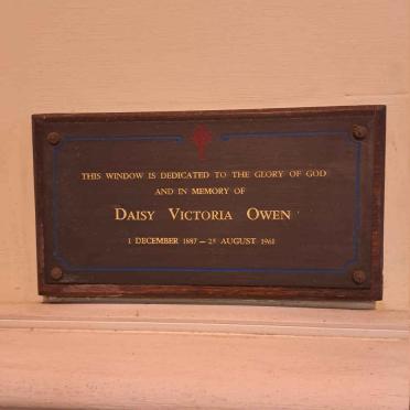 OWEN Daisy Victoria 1887-1961