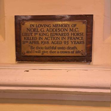 ADDISON Noel G. -1918