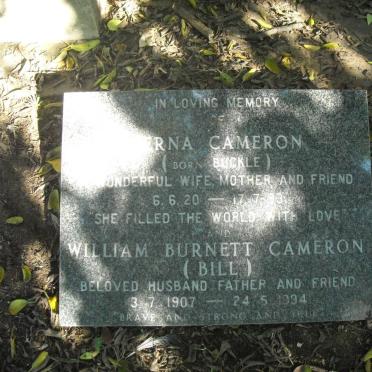BUCKLE Percy Charles 1883-1954 &amp; Dora Emily :: CAMERON William Burnett 1907-1994 &amp; Verna BUCKLE 1920-1993