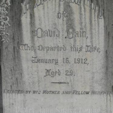 BAIN David -1912 :: LEWIS Violet Jane Sophia -1985