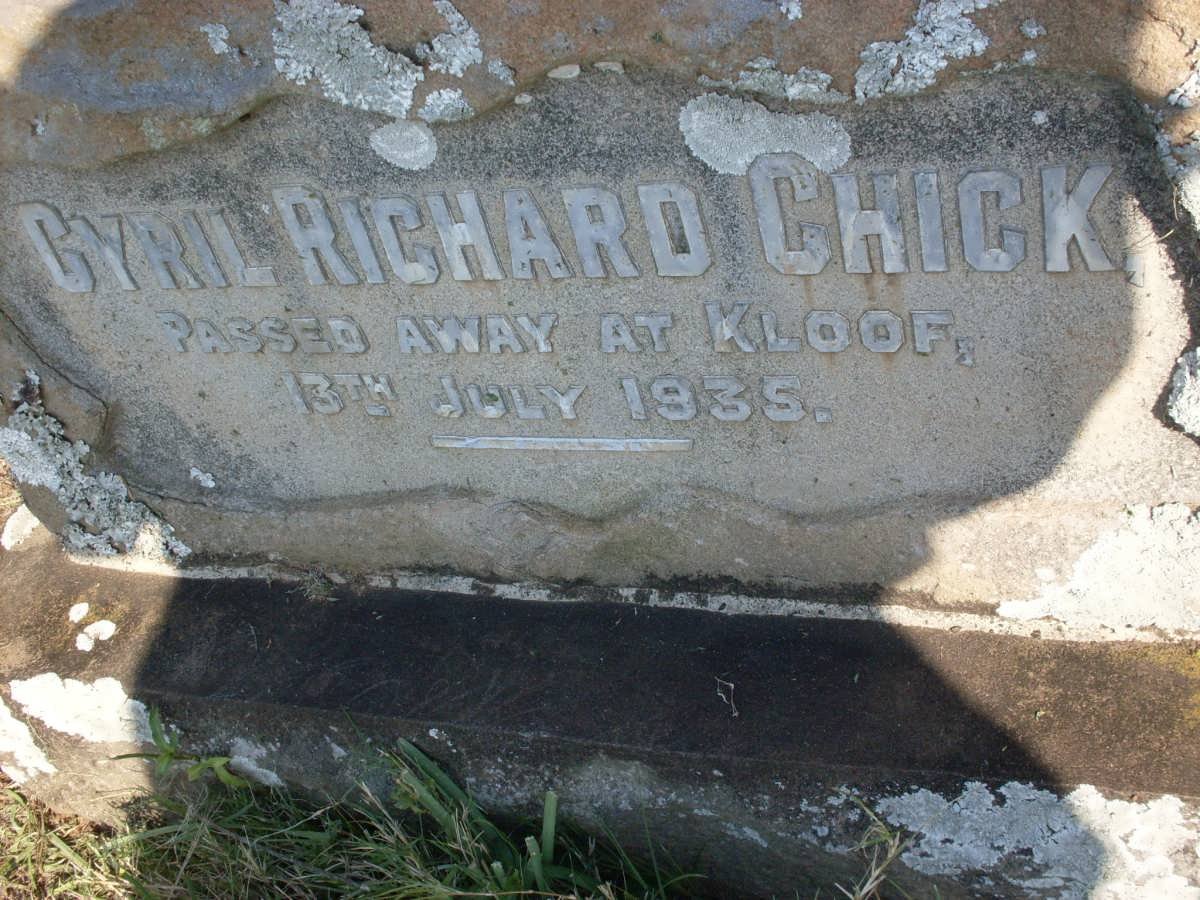 CHICK Cyril Richard -1935