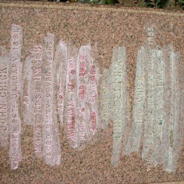 CHICK John -1881 &amp; Philadephia Ino -1895 :: CHICK William -1882