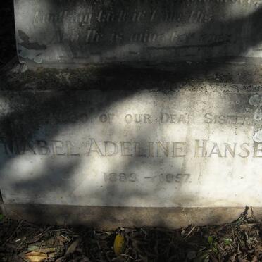 HANSELL John T. 1849-1927 :: HANSELL Mabel Adeline 1889-1957