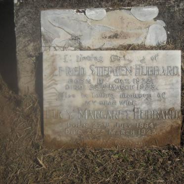HUBBARD Lucy Margaret 1884-1923 :: HUBBARD Fred Stephen 1922-1923 :: McLEAN Edward -1916