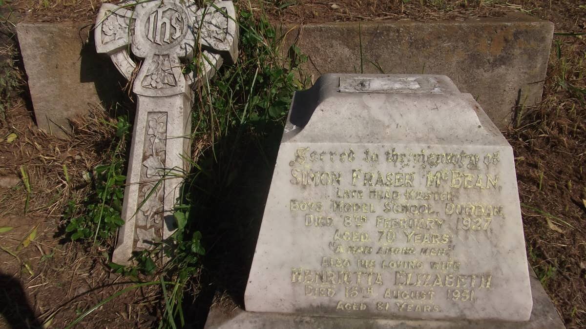 McBEAN Simon Fraser -1927 &amp; Henrietta Elizabeth -1951