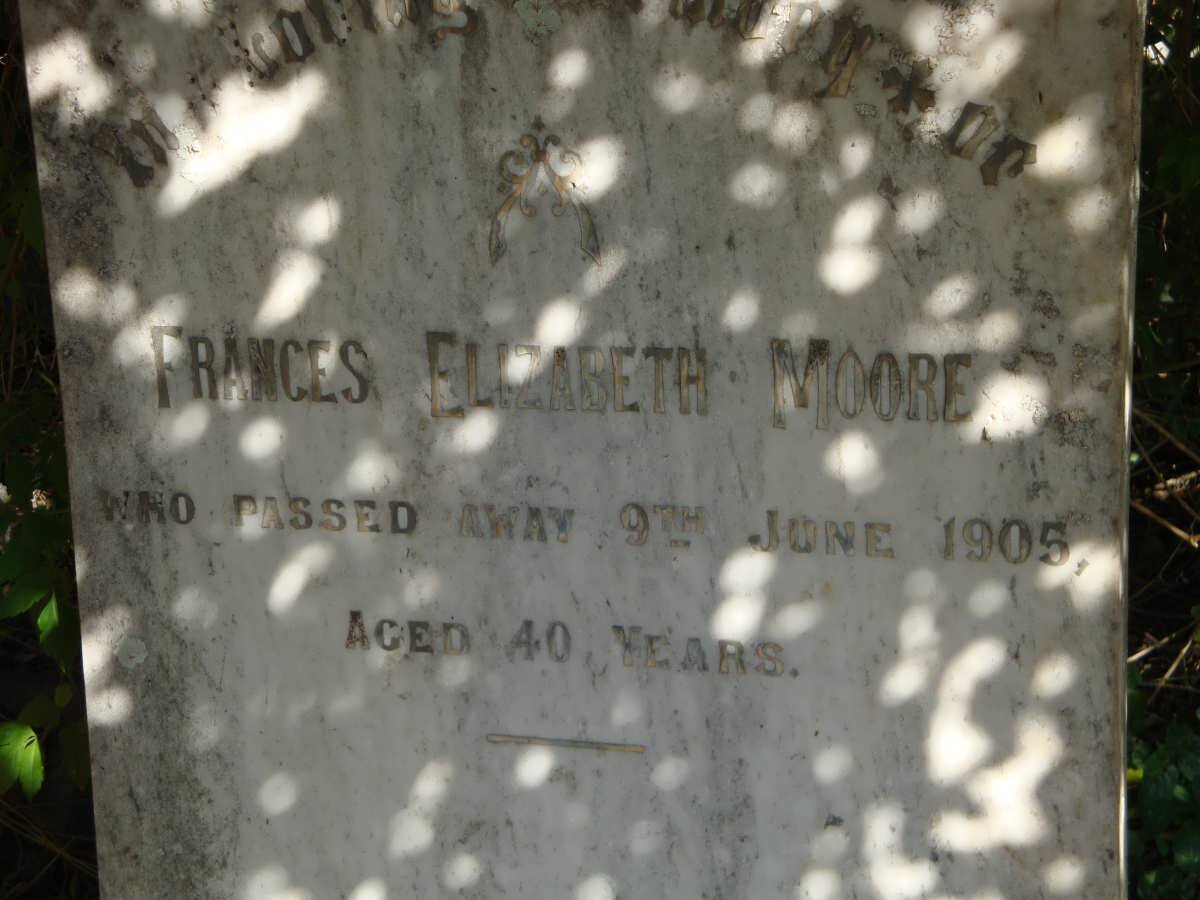 MOORE Frances Elizabeth -1905