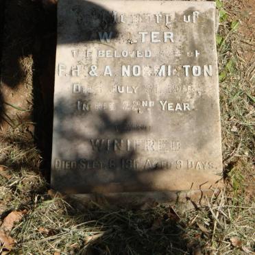 NORMINTON Walter -1916 :: NORMINTON Winifred -191?
