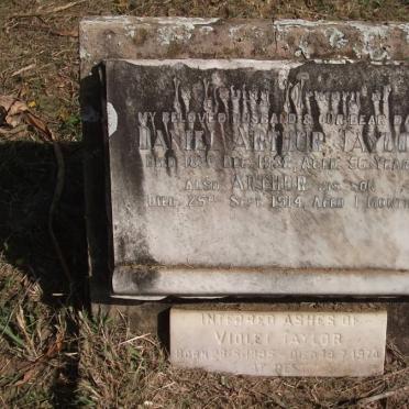 TAYLOR Daniel Arthur -1938 &amp; Violet 1895-1974 :: TAYLOR Arthur -1914 