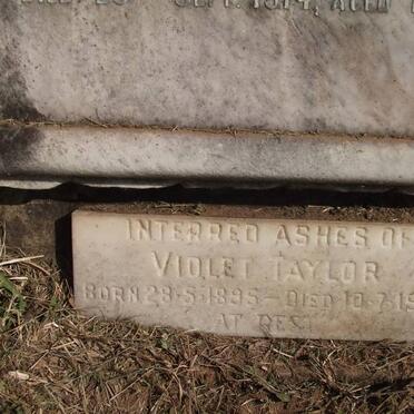 TAYLOR Daniel Arthur -1938 &amp; Violet 1895-1974 :: TAYLOR Arthur -1914