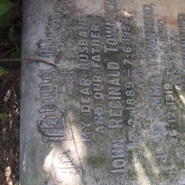 TOWNSEND John Reginald 1889-1954 :: TOWNSEND Joan Emma 1919-1970 :: TOWNSEND John Eric 1921-1922 