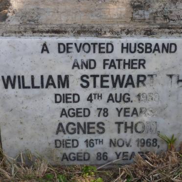 THOM William Stewart -1959 &amp; Agnes -1968 :: THOM Douglas -1924 