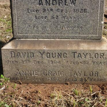 TAYLOR John 1853-1934 &amp; Amelia 1851-1921 :: TAYLOR Andrew -1938