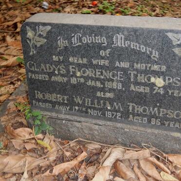 THOMPSON Robert William -1972 &amp; Gladys Florence -1968
