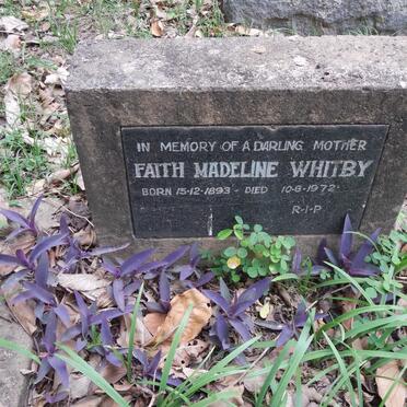 WHITBY Faith Madeline 1893-1972