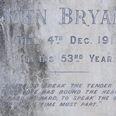 BRYANT John -1911