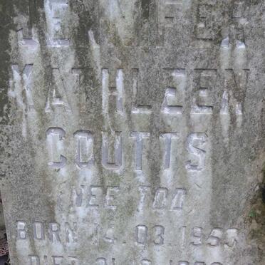 COUTTS Jennifer Kathleen nee TOD 1953-1992