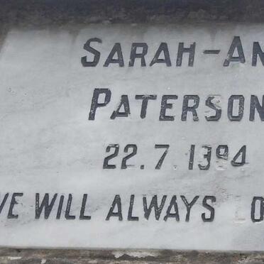 PATERSON Sarah-Ann -1994