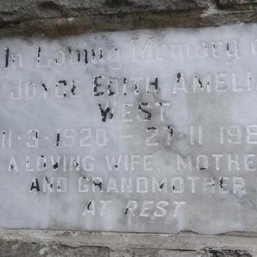 WEST Joyce Edith Amelia 1920-1983