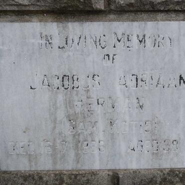 HERMAN Jacobus Adriaan -1986