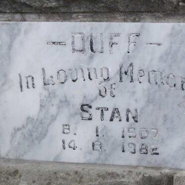 DUFF Stan 1907-1982