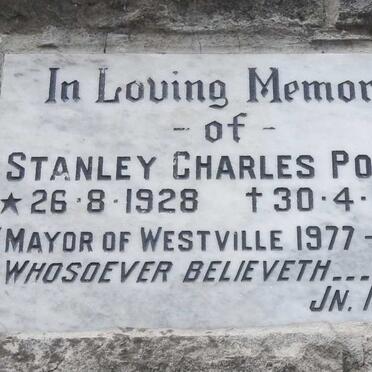 POOLE Stanley Charles 1928-1989