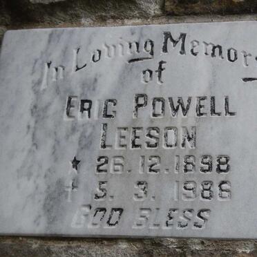 LEESON Eric Powell 1898-1986