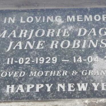 ROBINSON Marjorie Dagmar Jane 1929-2002